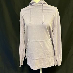 Long lavender hoodie sweatshirt